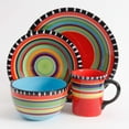 thumbnail image 5 of Gibson Elite 16 Piece Multi Color Glaze Dinnerware Set with Plates, Bowls & Mugs, 5 of 8