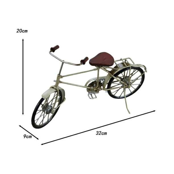 Bicicleta Miniatura Vintage Decorativa – Adorno De Mesa Estilo Retro Para Casa U Oficina, Ideal Para Amantes De Las Bicis
