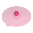 thumbnail image 4 of Tapa de taza de silicona resistente al calor, gran dureza, práctica y a prueba de polvo, color rosa, 4 of 14
