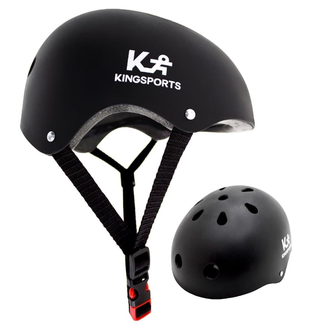 Casco de Protección Kingsports Talla M Scooter Patín Del Diablo Bicicleta Negro G