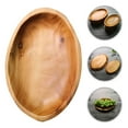 thumbnail image 4 of Eease Wooden Appetizer Plate Serving Platter Dessert Tray Flower petal Shaped Tray Plates for Dry Fruit Salad Bread Platter Vegetables 28×20×3cm, 4 of 10