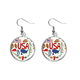 thumbnail image 1 of Usa America amor corazon bandera nacional Pendientes pendientes de plata colgantes joyas señora Unbranded M, 1 of 3