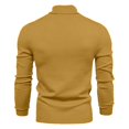 thumbnail image 3 of USNSM Turtleneck Long Sleeve Pullover Sweater for Men Casual Thermal Base Shirt Solid Color Slim Fit Jumper Tops Yellow M, 3 of 4