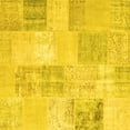 thumbnail image 1 of Ahgly Company Indoor Square Patchwork Yellow Transitional Area Rugs, 6' Square, 1 of 4