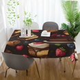 thumbnail image 3 of Yayeee Tablecloths 60" x 60" Rectangle Wrinkle Resistant Party Table Cover, Chocolate Cakes, 3 of 8