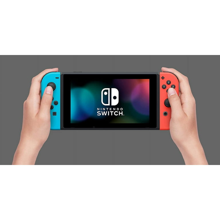 Nintendo Switch OLED Model w/ Neon Red & Neon Blue Joy-Con Console with  Mario Kart 8 Deluxe Game - Limited Bundle - Import with US Plug 