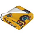 thumbnail image 4 of Bingfone Cartoon Tractor Print Flannel Fleece Blanket Throw Blanket For Bed,Sofa,Couch,Travel,Camping(60"X50"), 4 of 9