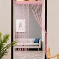 thumbnail image 3 of 1 Pack Glitter String Curtains 39x79 Inch Fringe Panels Room Divider Fly Screen for Home Décor Door Windows Wedding Party Hotel Living Room Doorways Restaurant, 3 of 3