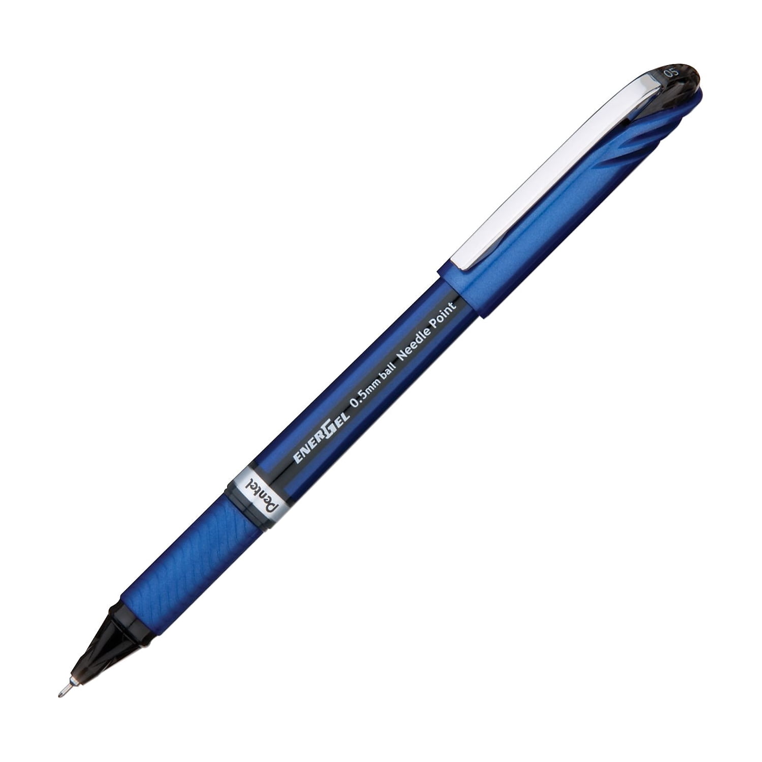 Pentel EnerGel NV Liquid Gel Pen, .5mm, Blue Barrel, Blue Ink, Dozen