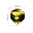 thumbnail image 2 of Uxcell Dart Flights, 9 Pack PET Standard Darts Accessories Black, Black, Yellow, 2 of 5