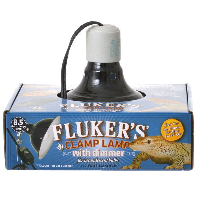 8.5 Flukers 27006 Repta-Clamp Lamp Ceramic with Dimmable Switch 