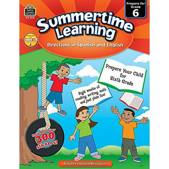Summertime Learning Grd 6 - Spanish Directions [TCR8122]