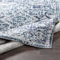 thumbnail image 4 of Livabliss Area Rugs for Living Room, 5ft Round Monte Carlo Traditional Blue Round Rug, Bedroom Dining Room Home Decor Stain Resistant Carpet (5'3" x 5'3"), 4 of 8