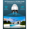 thumbnail image 4 of OOSSXX 4K PoE PTZ Security Camera System, Auto Tracking, 4CH 1TB HDD, 4 of 14