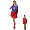 thumbnail image 1 of Disfraz Super Girl Vestido Con Capa Para Dama Talla XXL, 1 of 7