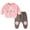 Pink, variant on Esaierr Baby Boys Clothes Sweatshirt Tracksuit 2PCS Outfit Infant Cute Cartoon Long Sleeve Sweatsuit   Sweatpants Spring Fall Set 2- 24 Months