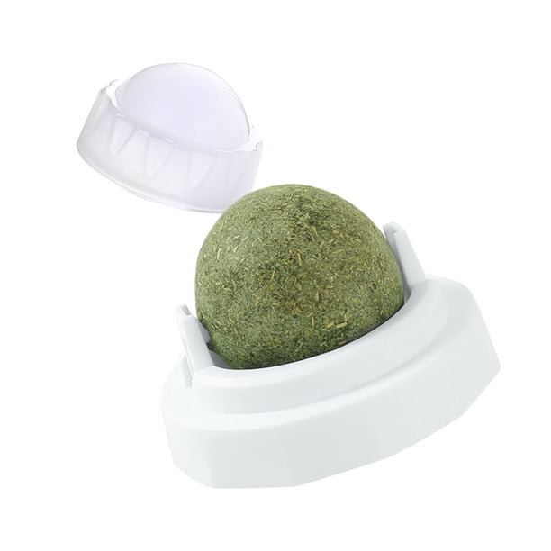 Precio reducido por tiempo limitado!Bola de hierba gatera giratoria para rechinar los dientes, juguete interactivo autohilarante resistente a las mordeduras, bola Tian Liao de madera