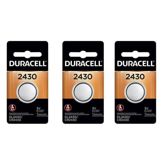 Duracell Battery Lithium Size DL2430 3V (Pack of 3)