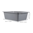 thumbnail image 2 of Raindrops Oil Change Drip Tray Thickened Plastic Dark Grey 1PCS Wide Shallow Design for Vehicles, 2 of 6