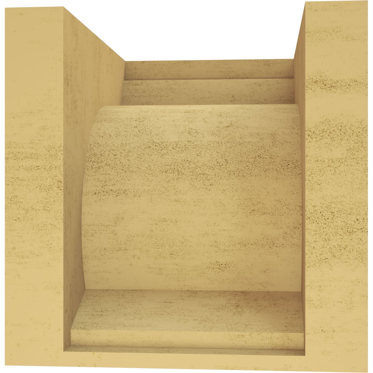 9"W x 9"D x 9"H Wide Emerson Rough Cedar Woodgrain TimberThane Corbel, Primed Tan