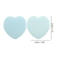 thumbnail image 2 of Unique Bargains 5 Pcs Heart-Shaped Face Makeup Sponge for Travel Light Blue Hydrophilic Polyurethane, 2 of 6