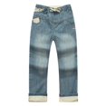 thumbnail image 1 of Richie House Girls' Denim Pants with Bottom Turnup RH1228, 1 of 7