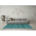 thumbnail image 3 of Ahgly Company Indoor Rectangle Abstract Light Blue Modern Area Rugs, 6' x 9', 3 of 4