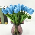 thumbnail image 4 of Huayishang Clearance Tulip Artificial Decoration Flowers Single Color 10Pc Blue, Household Imitation Clearance Sale, 10Pc Artificial Flowers, 4 of 4