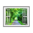 thumbnail image 2 of VWAQ Greenery Wall Decal 3D Forest Wall Cling Peel and Stick Window Mural - NW32 (18"H X 22"W), 2 of 2