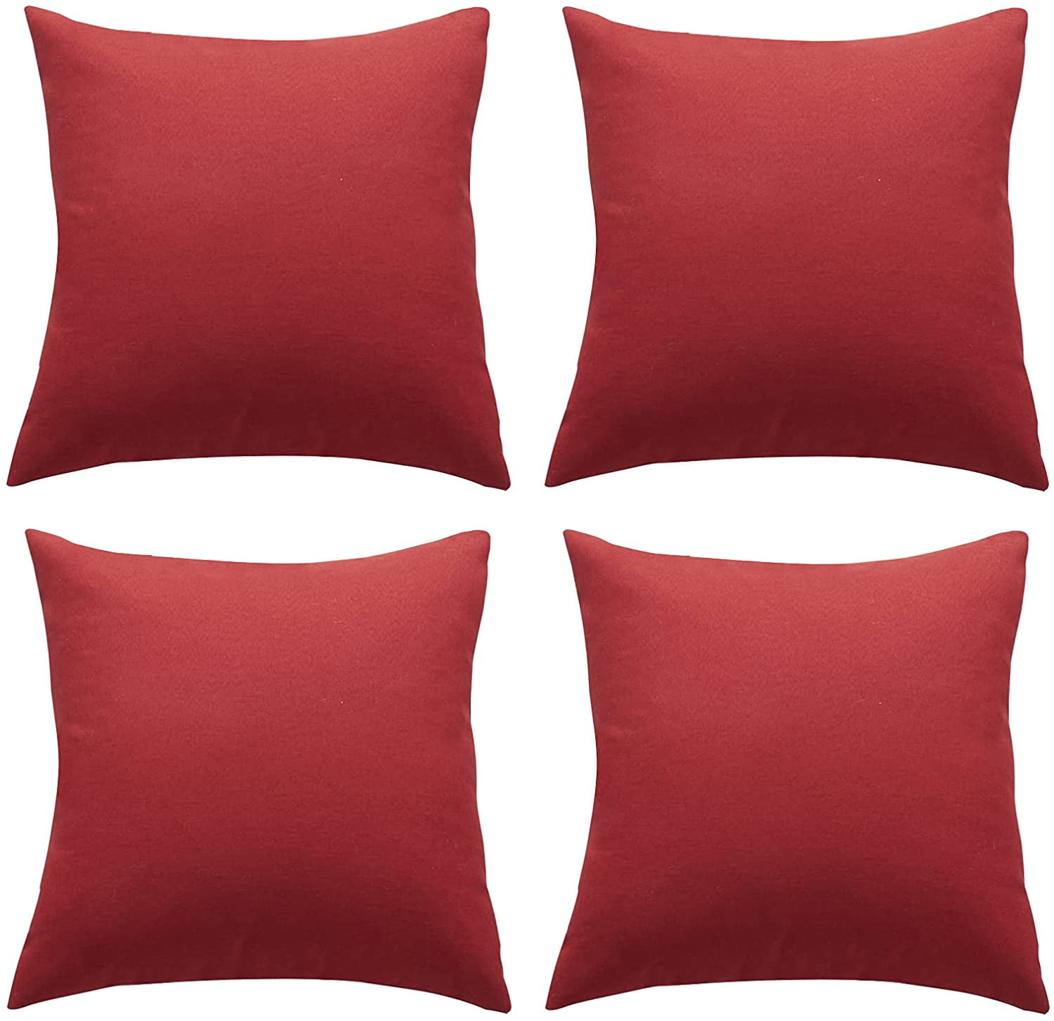 SHANNA Set of 4 Outdoor Pillow Covers Waterproof Throw Pillow Covers