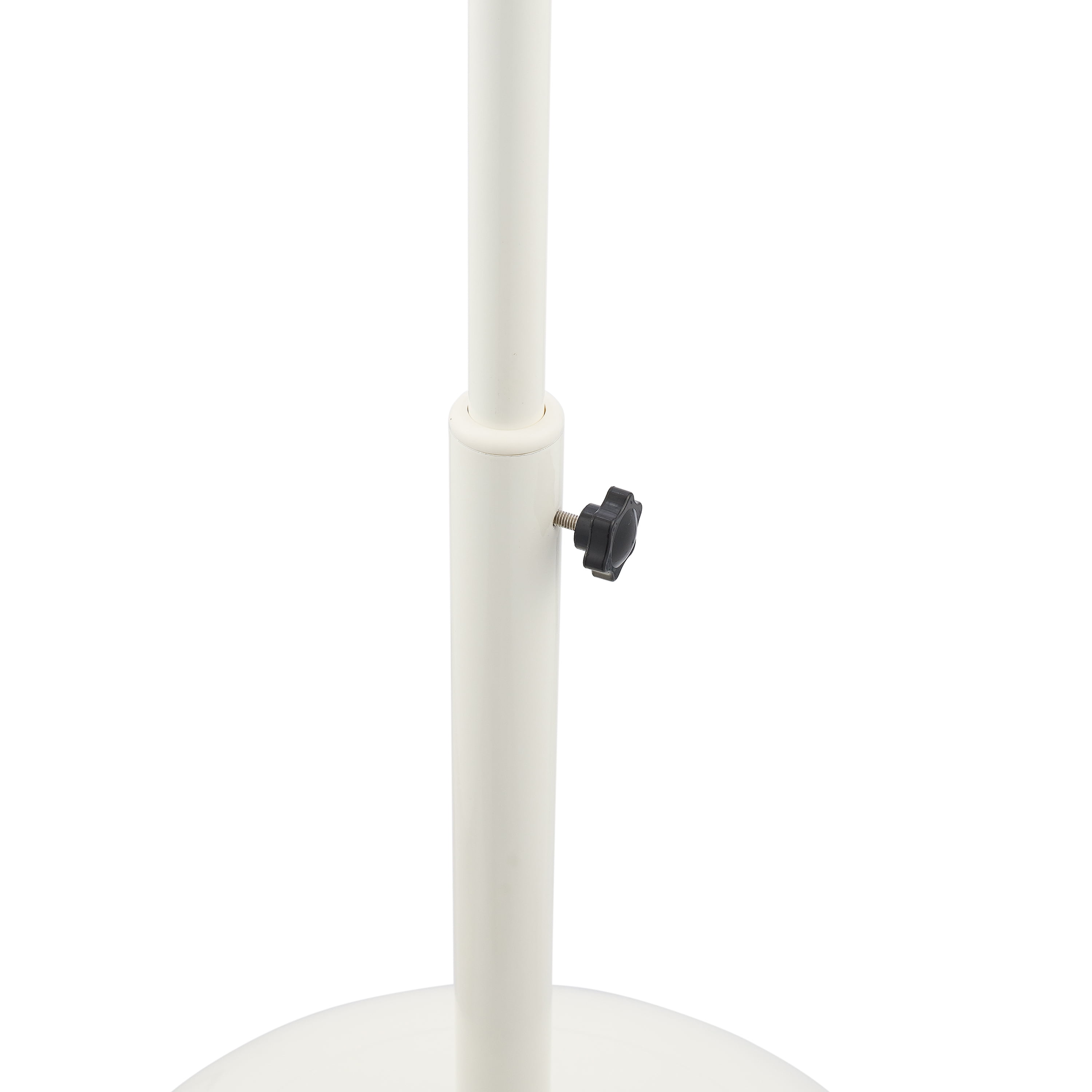 Better Homes & Gardens 16" 3-Speed Retro Metal White Adjustable Height Oscillating New Pedestal Fan