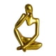 thumbnail image 2 of Candelero de estatuilla de moderno, accesorios, artesanía coleccionable, candelero Dorado Zulema Figura Pensador abstracto, 2 of 8