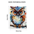 thumbnail image 2 of JRXY  Funny Owl Canvas Wall Art Colorful Animal Painting Prints for Modern Room Bedroom Decoration 12x16 in, 2 of 5