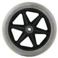 thumbnail image 2 of Roue Solide 6 Po, Roulement 608ZZ Antidérapant 5 Trous Roues de Fauteuil Roulant pour Rouleaux pour Marcheurs, 2 of 8