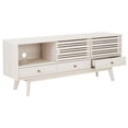 thumbnail image 5 of SAFAVIEH Alatar Farmhouse 3 Drawer 1 Shelf Media Stand, White (58.7 in. W x 15.2 in. D x 23.8 in. H), 5 of 15