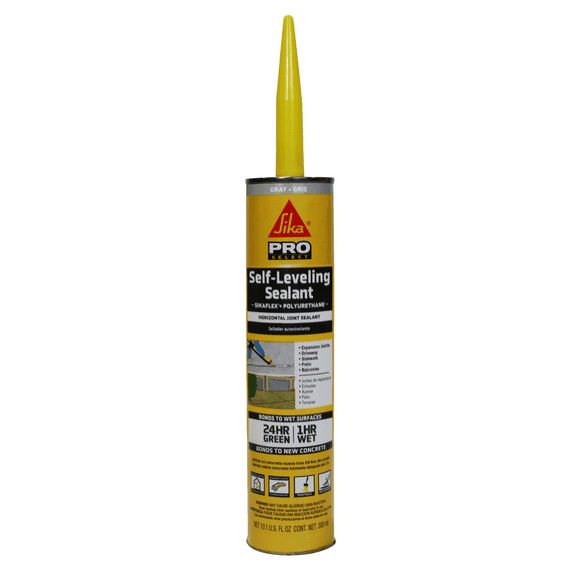 Sikaflex Self-Leveling Sealant, 10.1 fl. oz Cartridge, Gray