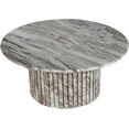 thumbnail image 3 of Meridian Furniture Genoa Brown Marble Coffee Table, 3 of 8