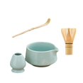 thumbnail image 3 of Juego de té matcha Batidor de bambú para matcha y soporte Cuenco de para matcha Juego de utensilios para matcha Cian, 3 of 9