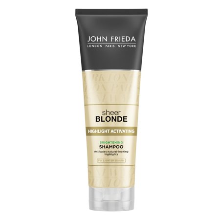 John Frieda Sheer Blonde Highlight Activating Brightening Shampoo, Lighter Blondes, 8.45 (Best Purple Shampoo For Natural Blondes)