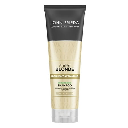 John Frieda Sheer Blonde Highlight Activating Brightening Shampoo, Lighter Blondes, 8.45 (Best Shampoo For Silver Hair 2019)