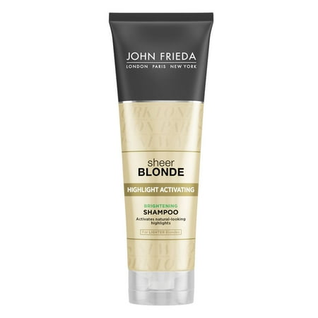John Frieda Sheer Blonde Highlight Activating Brightening Shampoo, Lighter Blondes, 8.45 (Best Shampoo For Highlighted Hair Reviews)