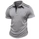 thumbnail image 3 of pstuiky camisetas para hombre, Camiseta de solapa con botones y movimiento versátil de color liso para hombre ropa de hombre xxxl, 3 of 5