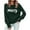 Green-03, variant on Women's Y2K Merry Letter Crewneck Sweater - Oversized Long Sleeve Fall Winter Knit Top