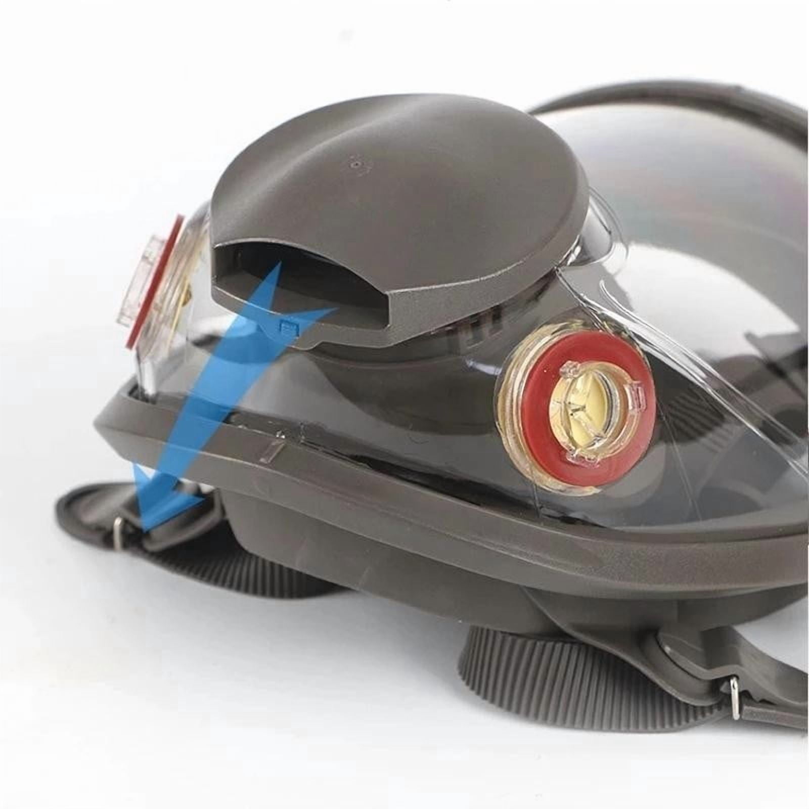 Uutvmp Reusable Respirator Full Face Gas Cover, Organic Vapor Mask and Anti-fog, for Painting, Mechanical Polishing, Logging, Welding, Against Dust, Staining, Sanding & Cutting