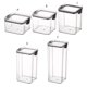 thumbnail image 4 of Moyic Recipiente apilable para almacenamiento de alimentos con tapas herméticas, dispensador de despensa para refrigerador, organizador de aperitivos Organizadores de utensilios de cocina 1300ML Moyic HA059310-04, 4 of 6