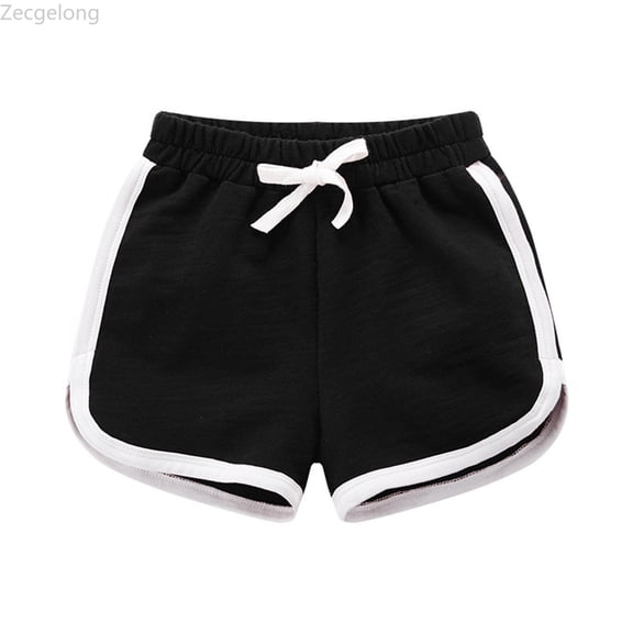 Zecgelong Girls Running Shorts Elastic Waist Drawstring Wide Leg Athletic Shorts for 2-24 Years
