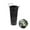 Black, variant on 9.8x4.3x3In Silver Vintage Rustic Tin Flower Buckets,HXRH Portable Galvanized Flower Bucket with Handles for Wedding,Home,Florist,1Pack