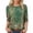 C-Green285, variant on DHFJKG 3/4 Sleeve T Shirts For Women Crew Neck Floral Printed Loose Fit Spring Summer Top Bohemian Beach Vacation Clothes Versatile Tops