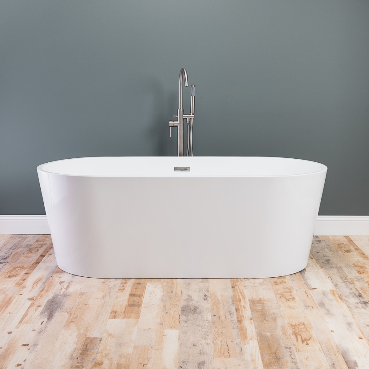 Vintage Tub & Bath Mia 47 Inch Acrylic Double Ended Freestanding Tub