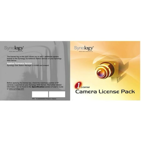 Synology IP Camera License Pack For 1 (Best Ip Camera For Synology)